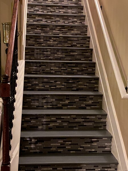 Tiling on Stairs in Hampton, GA (5)